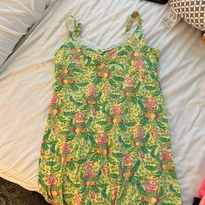 Lilly Pulitzer cotton gown, size L. EEUC.